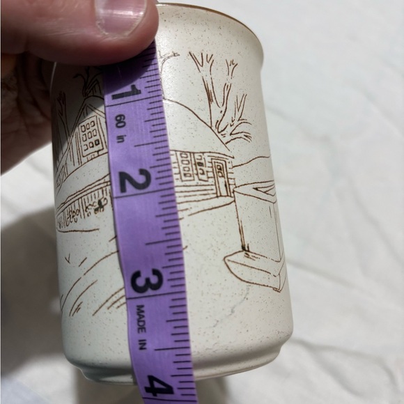 Cream Ceramic Mug with Brown Design - Picture 6 of 6